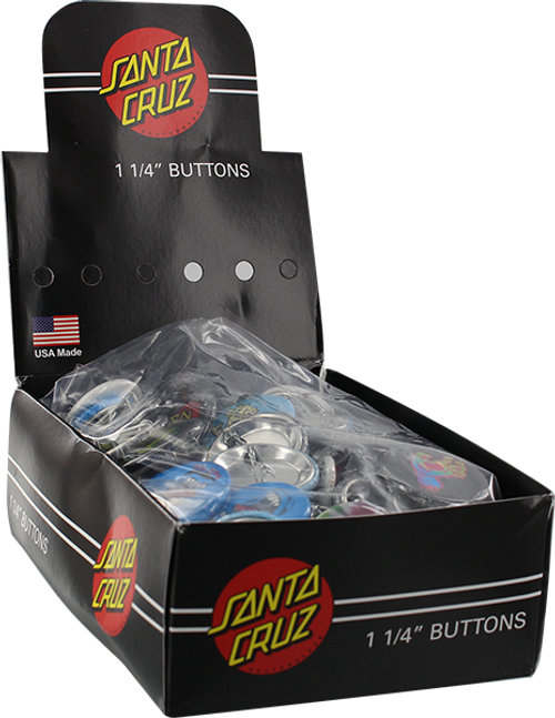 SANTA CRUZ SANTA CRUZ 120pc ASSORTED 1.25" BUTTON BOX SET