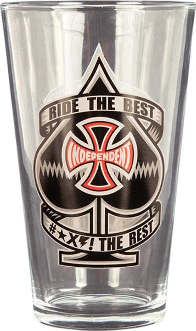 INDEPENDENT ANTE PINT GLASS