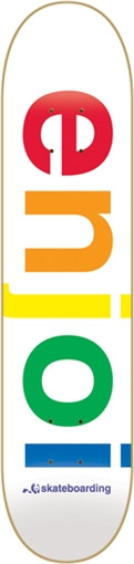 ENJOI SPECTRUM SKATEBOARD DECK-8.0 WHITE