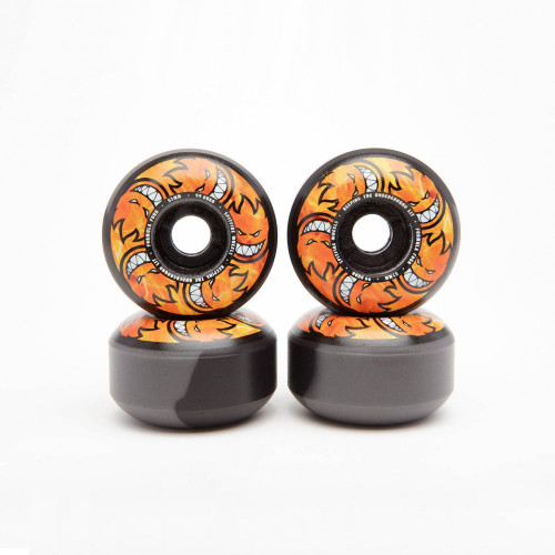 Spitfire F4 Classic Hellfire Multiballs Wheels Set Black Swirl 54mm/99d