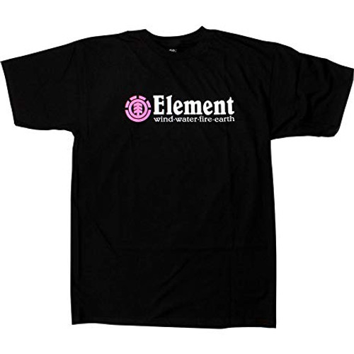 Element Horizontal SS TShirt Flint Black Pink