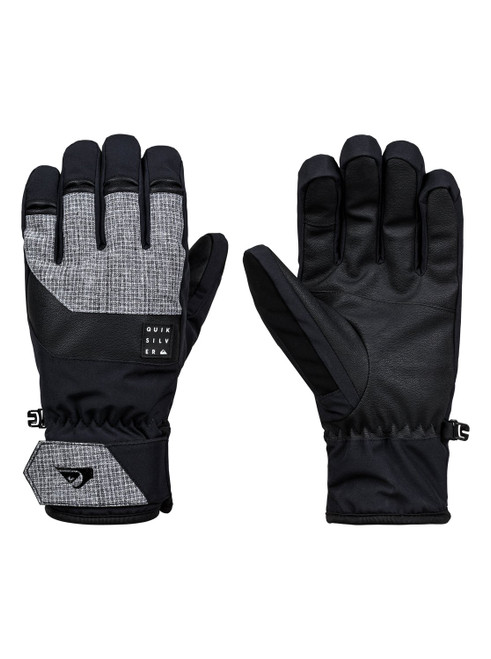 Quiksilver Gates Gloves Grey Black