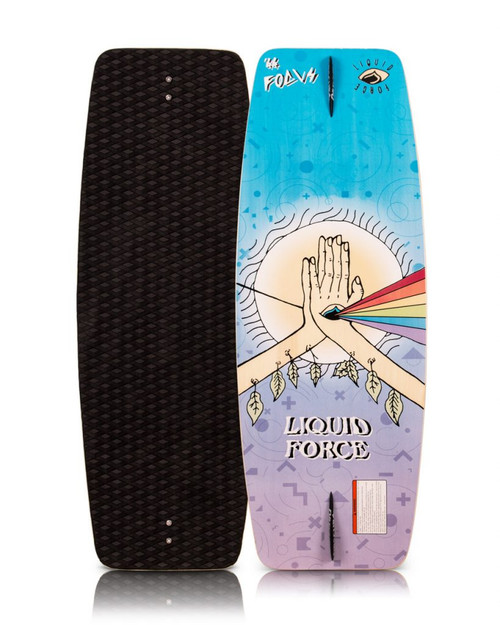 Liquid Force Focus Wake Skate Wood Brown Blue 44