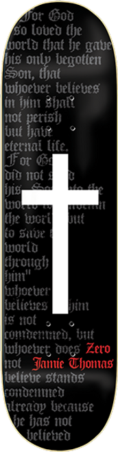 ZERO THOMAS OG CROSS SKATEBOARD DECK-8.0