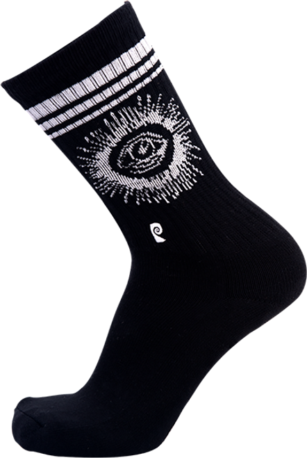 PSOCKADELIC BB GLEAMING EYE CREW SOCKS 1pr