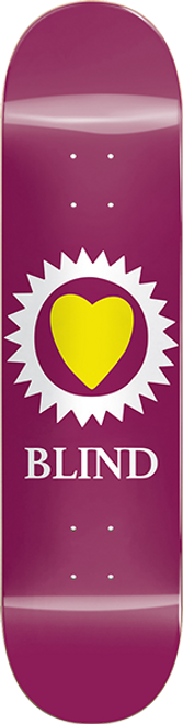 BLIND HEART SKATE DECK-8.0 MERLOT