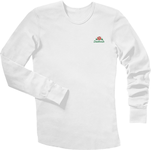 DEATHWISH ROSE LONGSLEEVE TSHIRT THERMAL SMALL WHITE