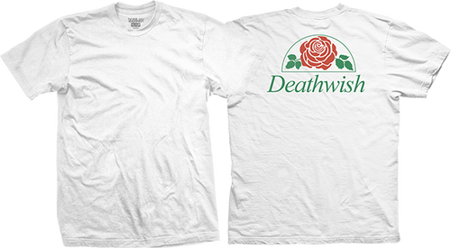 DEATHWISH ROSE SS TSHIRT MEDIUM WHITE