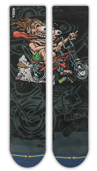 Merge4 Jimbo Bike Freak Socks Black