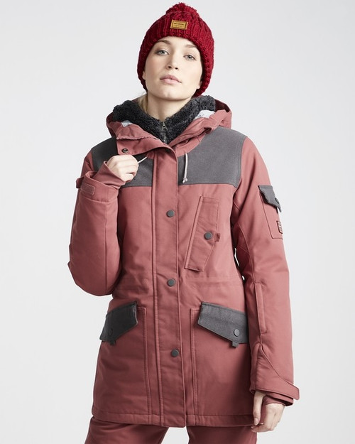 Billabong Scenic Route Snow Jacket Womens Vintage Plum