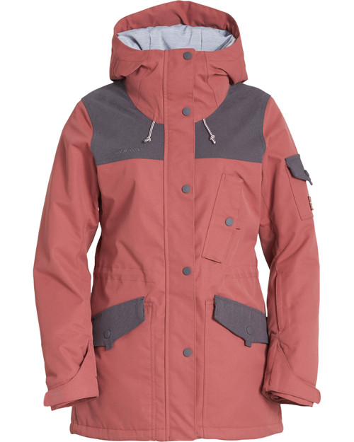 Billabong Down Rider Snow Jacket Womens Vintage Plum