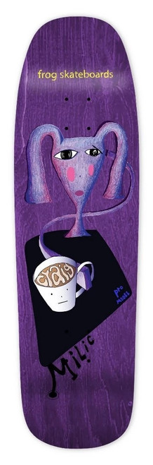 FROG Craig Milic Shaped Skate Deck Assorted Stain 9.0