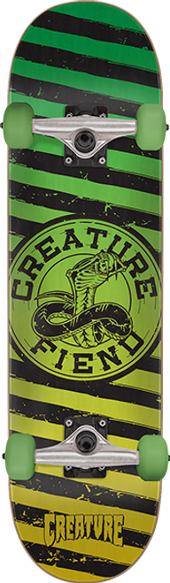 CREATURE STRIKE FAST SKATEBOARD COMPLETE-7.75 GRN/YEL/BLK