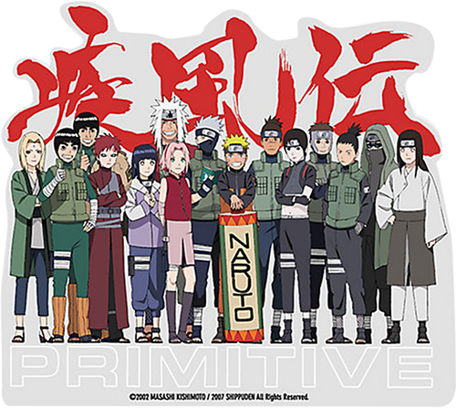 PRIMITIVE NARUTO LEAF VILLAGE DECAL STICKER ( 2 pack )