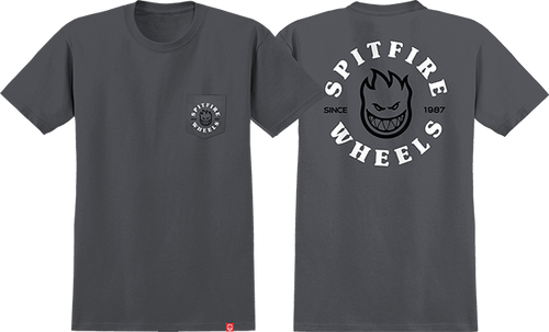 SPITFIRE WHEELS BIGHEAD CLASSIC POCKET SS XLARGE CHARCOAL GREY