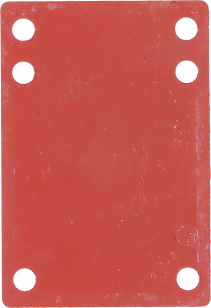 BLANK RISER RUBBER 1/8" DARK ORANGE 1pc