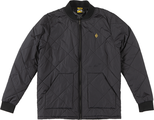 KROOKED DIAMOND K QUILT JACKET SMALL BLACK