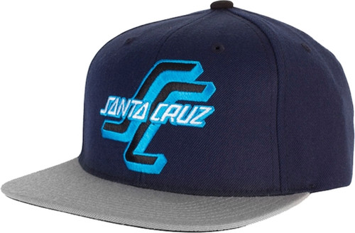 SANTA CRUZ OGSANTA CRUZ STARTER HAT ADJUSTABLE SNAP-NAVY/GREY