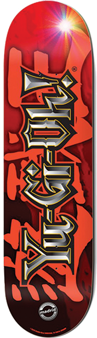 MADRID YU-GI-OH LOGO SKATE DECK-8.5