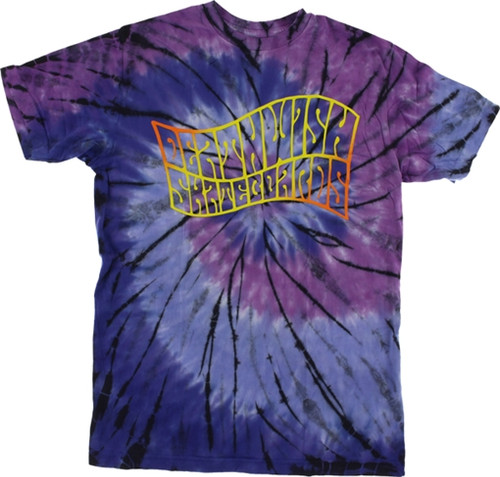 DEATHWISH TRIPPY MANE SS Tshirt MEDIUM PURPLE TIE DYE