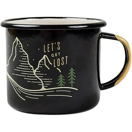 United By Blue Steel Enamel Mug Get Lost 12oz