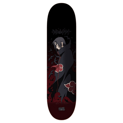 Primitive Neal Naruto Crows Skate Deck Black Burgundy 8.0