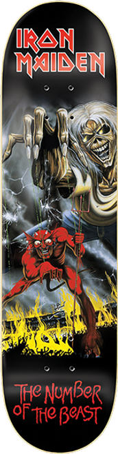 ZERO IRON MAIDEN THE NUMBER OF THE BEAST SKATEBOARD DECK-8.25