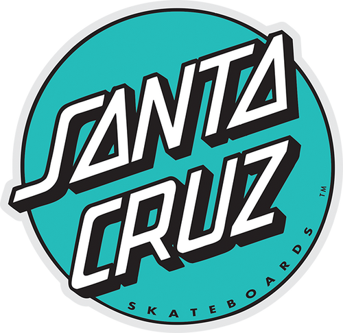 SANTA CRUZ OTHER DOT 3" DECAL STICKER TURQUOISE/BLK/WHT (2pack)