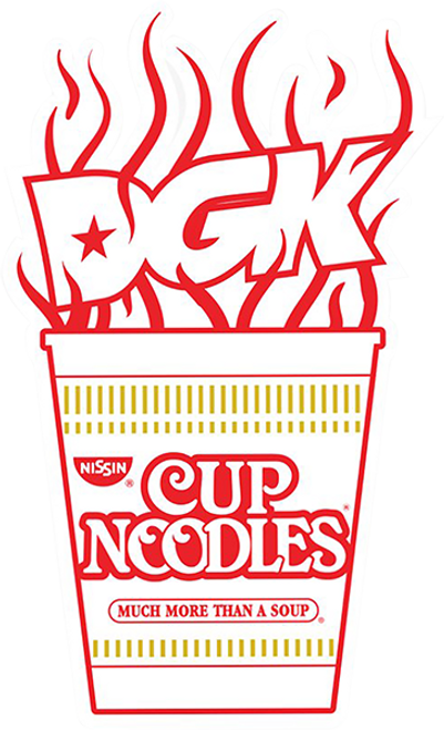 DGK X CUP NOODLES LOGO STICKER  (2pack)