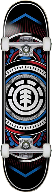 ELEMENT HATCHED SKATEBOARD COMPLETE 7.7 RED/BLUE