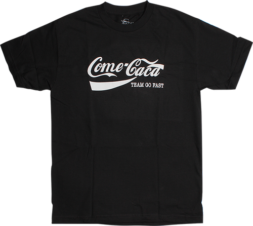 HARD LUCK COME CACA SS TSHIRT LARGE  BLACK