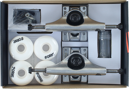 INDUSTRIAL COMP-PK 4.75 RAW/RAW w/52mm WHITE TRUCKS SET