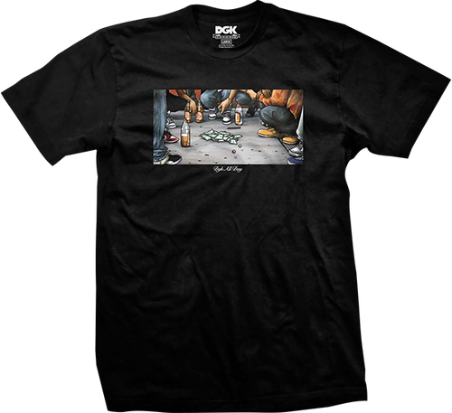 DGK HUSTLE SS TSHIRT XLARGE BLACK