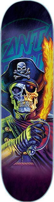 SANTA CRUZ THE WORST CAPTAIN DEADSTAR SKATEBOARD DECK-8.25 everslick