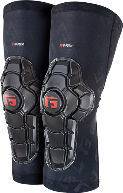 G-FORM PRO-X2 KNEE PAD XLARGE BLK/BLK/RED EMBOSS