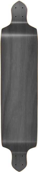 PUNKED DROP-DOWN BLANK SKATE DECK-10x41.25 BLACK STAIN