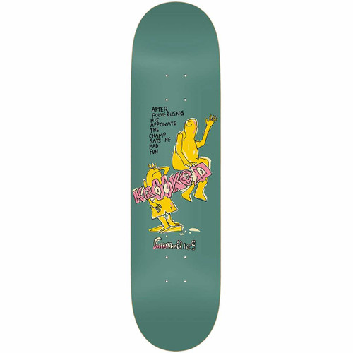Krooked Gonz The Champ Deck Teal 8.62