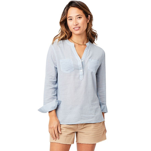 Carve Designs Dylan Gauze Shirt Womens Iris