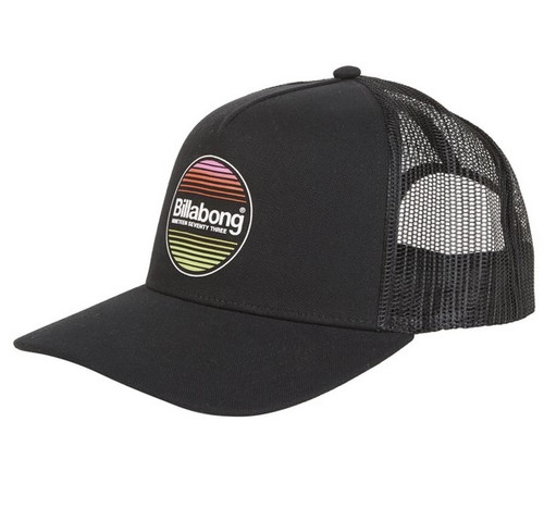 Billabong Flatwall Trucker Hat Black Snapback