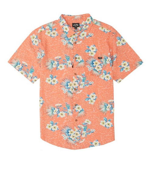 Billabong Sundays Floral SS Shirt Coral