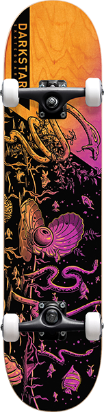 DARKSTAR AUGMENTED REALITY SKATEBOARD COMPLETE 7.62 ORG/PINK SUNRISE