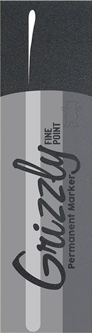 GRIZZLY 1-SHEET GRIP TAPE SHARPIE GREY