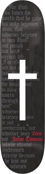 ZERO THOMAS OG CROSS SKATEBOARD DECK-8.5 BLK STAIN