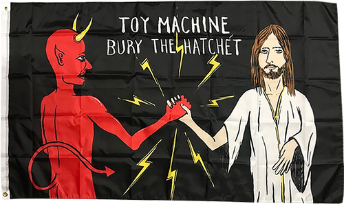 TOY MACHINE BURY THE HATCHET FLAG 36"x60"