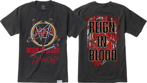 DIAMOND X SLAYER REIGN IN BLOOD SS TSHIRT MEDIUM BLACK