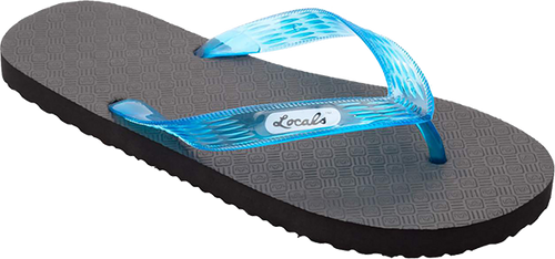 LOCALS ORIGINAL SLIPPA 9.0" BLK/TRANS.TURQUOISE