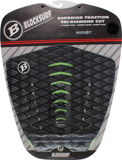 BLOCK SURF NUGGET TAILPAD BLK/GRN