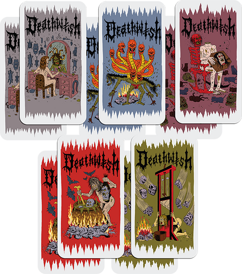 DEATHWISH DEATH WICHZ 10/PK ASSORTED DECALS