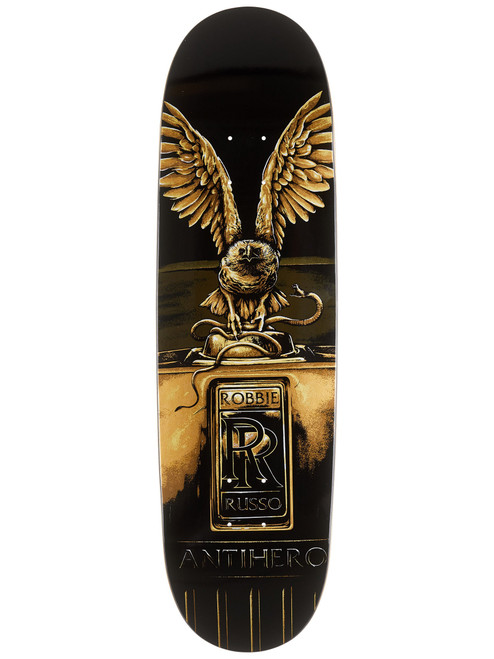 Anti Hero Russo RR Skate Deck Black Gold 8.75