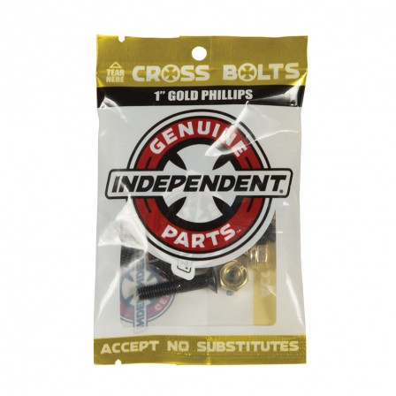 Almost Gold Nuts & Bolts Zungenpiercing-Set – 8x Goldene 1 Zoll Bolzen Mit Allen-Schlüssel & Case